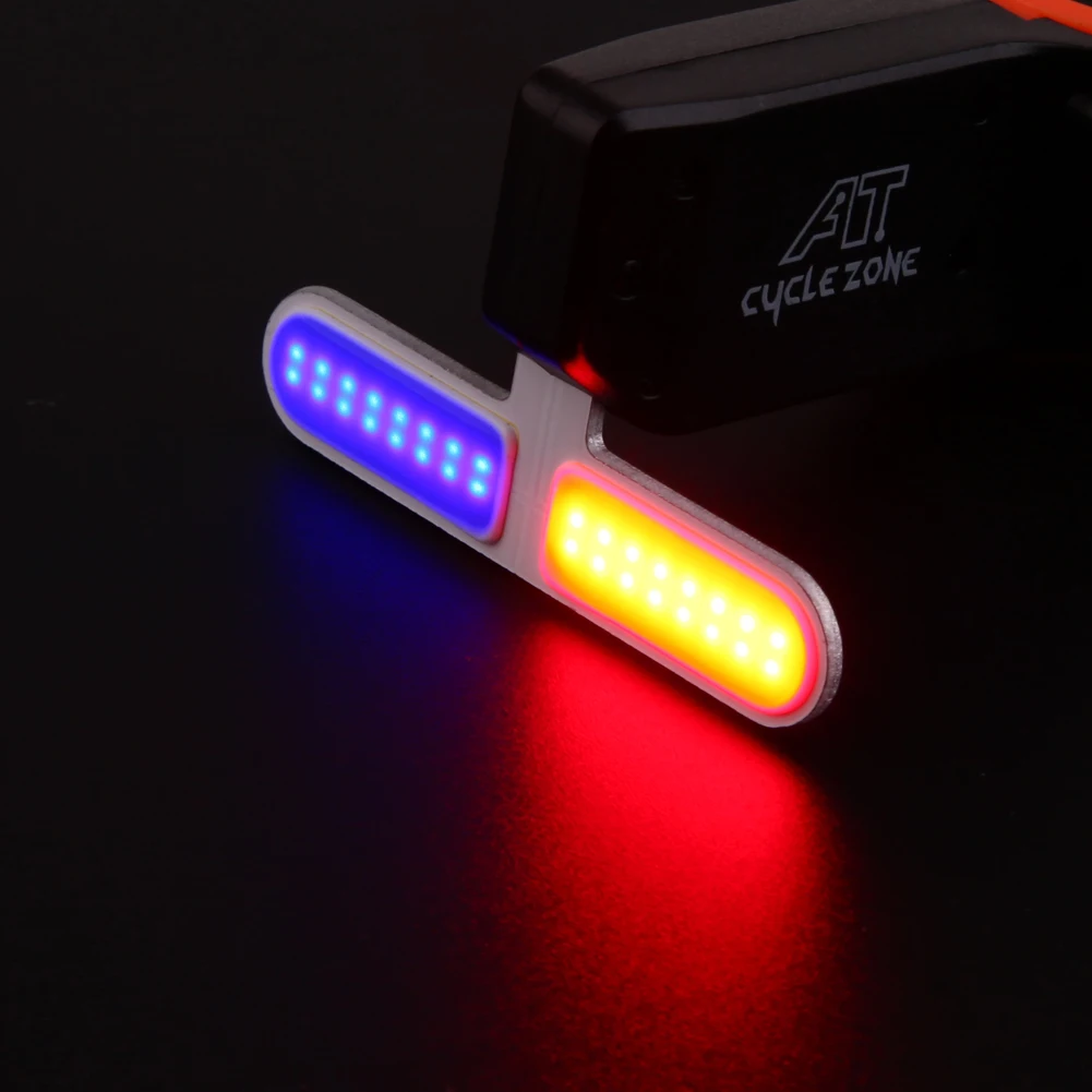 دراجة سلامة ضوء الشرطة led usb قابلة للشحن دراجة الذيل مصباح 5 وضع تعديل سطوع للترفيه
