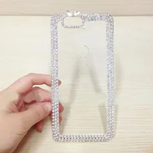 Роскошный чехол, украшеннный горным хрусталем для Huawei P10 Plus P8 Lite 2017 P9 рlus Honor 8 Pro V8 4X 4C милый чистый Жесткий Алмазный Модный чехол с принтом"(China)