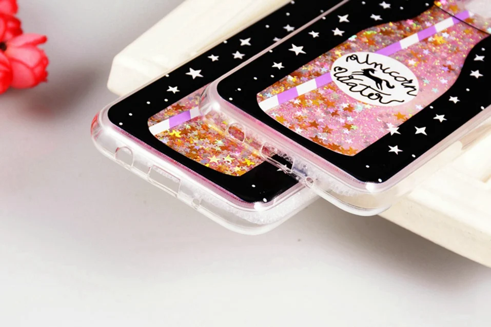 WhaY Quicksand Case For Samsung Galaxy J7 2017 J730 Cover Silicone Bottle Liquid Glitter Phone Case For Samsung J7 2017 Coque    (4)