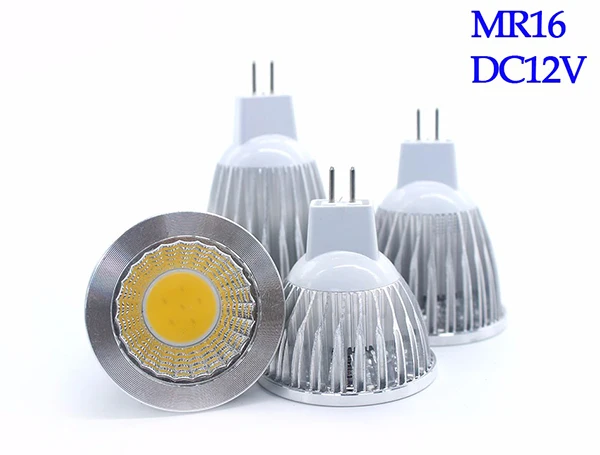 Светодиодный лампа колба в виде лампады E27 E14 GU10 MR16 огни светодиодный COB прожектор управляемый 9 Вт, 12 Вт, 15 Вт, Светодиодный прожектор лампы светодиодные лампы высокой мощности DC 12 V AC 85-265 V - Испускаемый цвет: MR16 DC12V