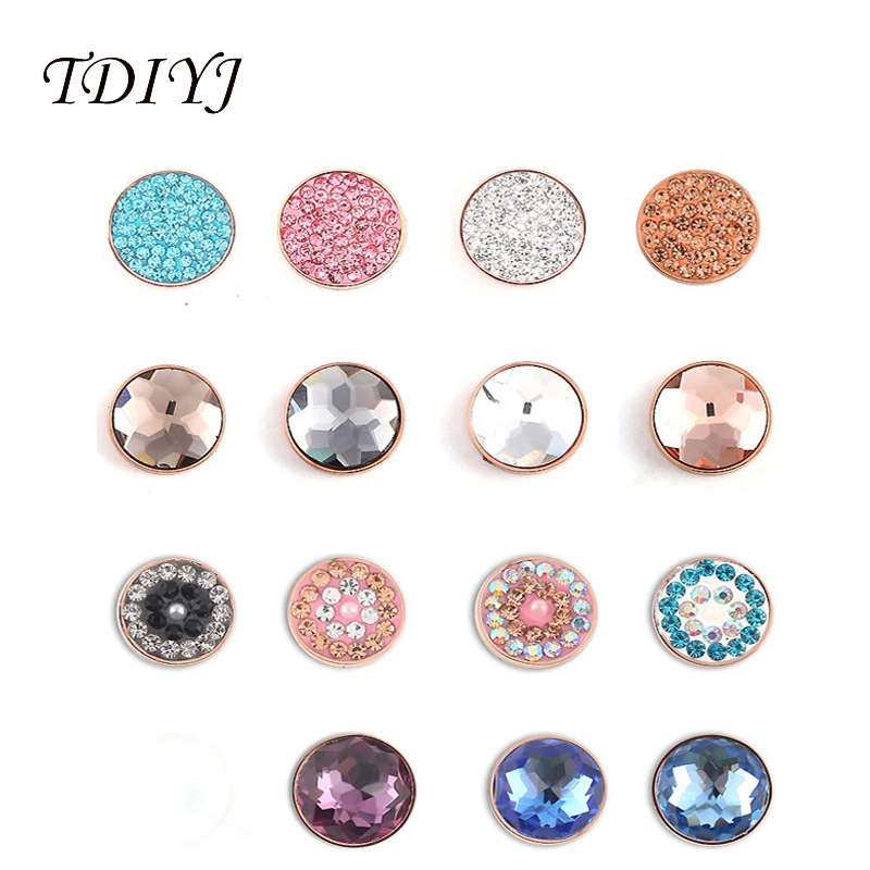 Tdiyj 1 unids venta superior 12mm mezcló oro rosa moda acero inoxidable de piedra magnética para mi moneda cambiar brazalete pulseras Tdiyj 1 unids venta superior 12mm mezcló oro rosa moda acero inoxidable de piedra magnética para mi moneda cambiar brazalete pulseras