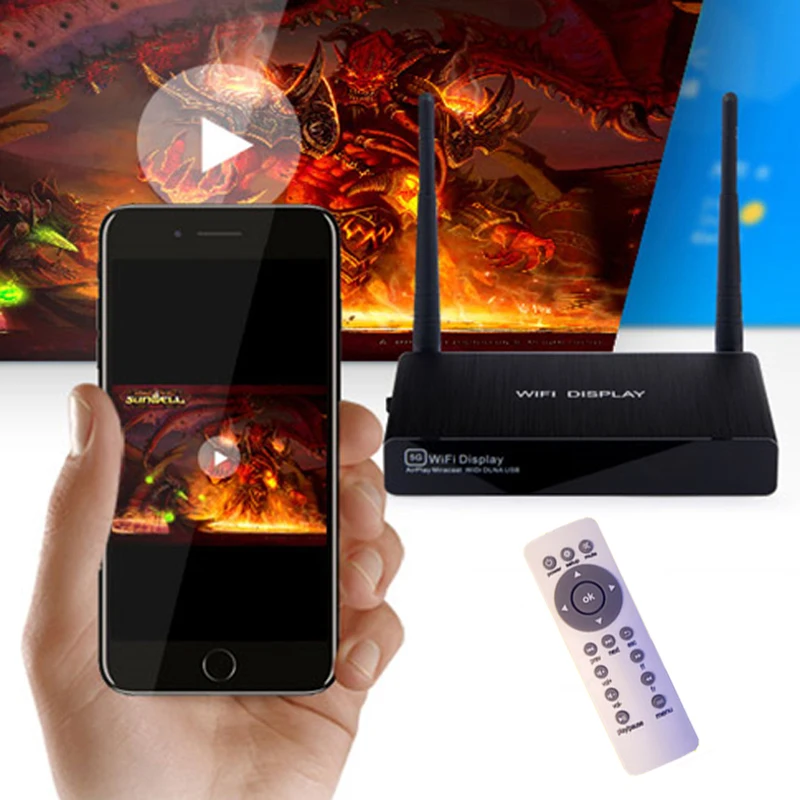 Smart miracast ключ беспроводной hdmi tv stick Адаптер wifi дисплей экран зеркальное отображение литой android dlna IOS airplay vga+ av разъем