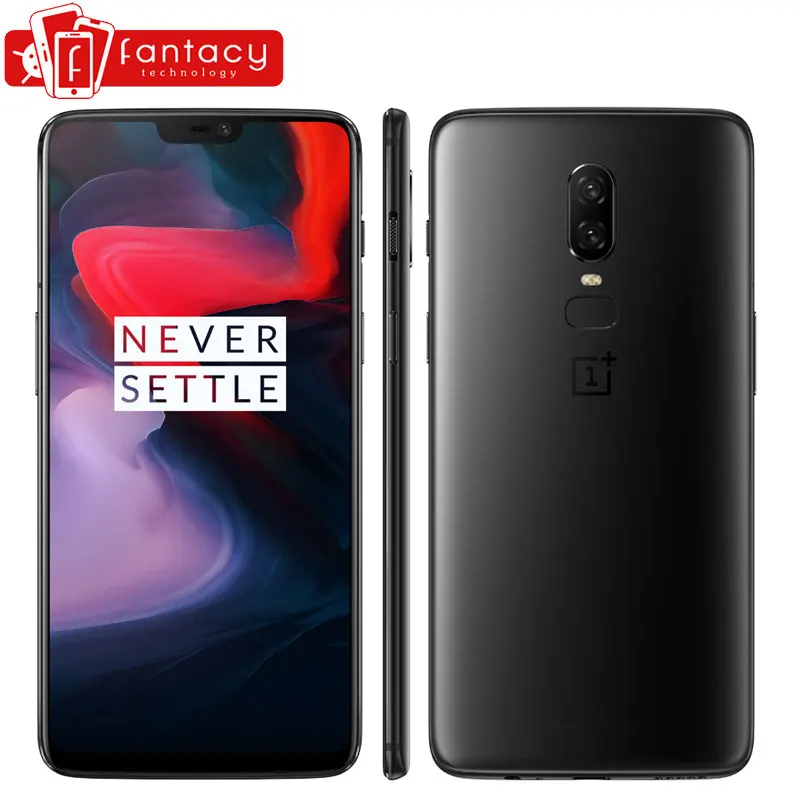 Оригинальный OnePlus 6 8 ГБ 256 Восьмиядерный процессор Snapdragon 845 AI двойная камера 20 Мп +