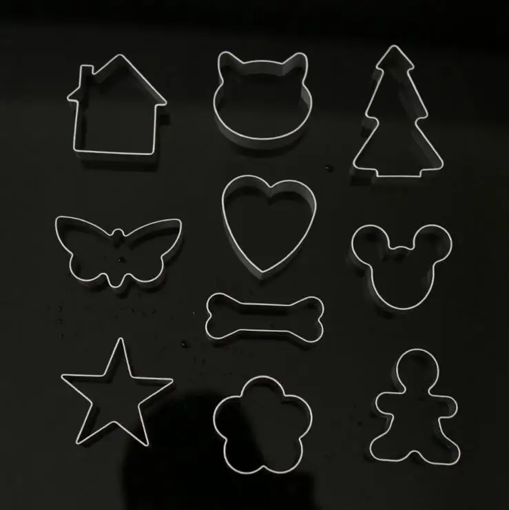 

Cookie Frame Cake Aluminum Alloy Mold DIY Cooking Metal Cutter kitchen soap biscuit tool stencil baking moule form 61 designs