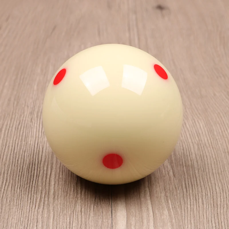 Cue Ball With 6 Red Dots Standard Pool-Billiard White Cue Training Ball White Billiard