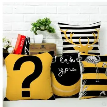 

Nordic yellow pillowcase Banana deer living room sofa cushion cover Simple and stylish pillowcase