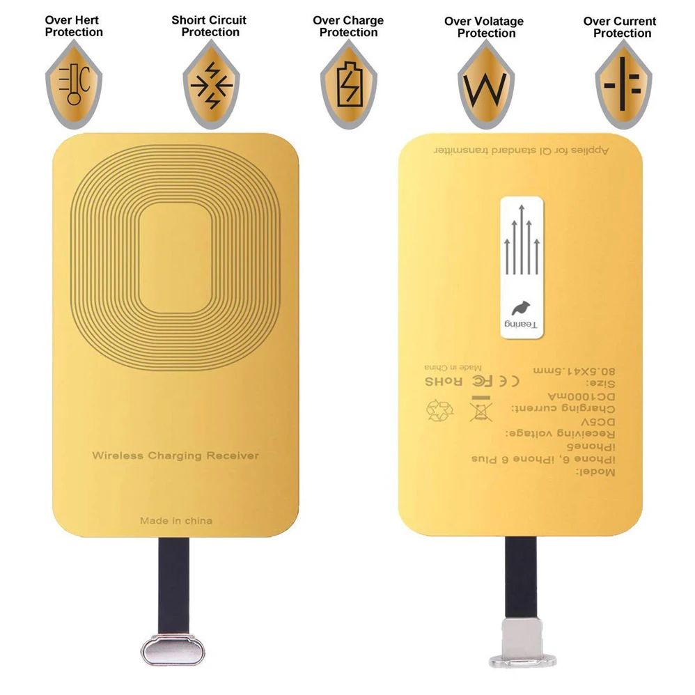 Беспроводной приемник QI для IPhone 5 5C SE 6 6Plus 6S Plus 7 7Plus беспроводной зарядки|Зарядные