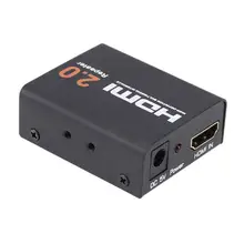 ALLOYSEED 60 м HDMI Extender HDMI 2,0 Splitter ретранслятор усилитель Booster адаптер видео 4k поддерживает 3D 6,0 Гбит данных Скорость
