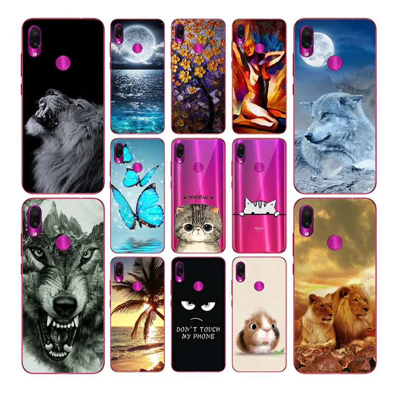 

Case for Xiaomi Redmi Note 7 Case Redmi Note 7 Printing Soft Silicon Shockproof Cover Phone Cases Xiaomi Redmi Note7 Fundas capa