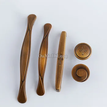 

Free Shipping 2PCS European Retro Kitchen Cabinet Door Handles Cupboard Wardrobe Drawer TV Cabinet Pulls Handles and Knobs