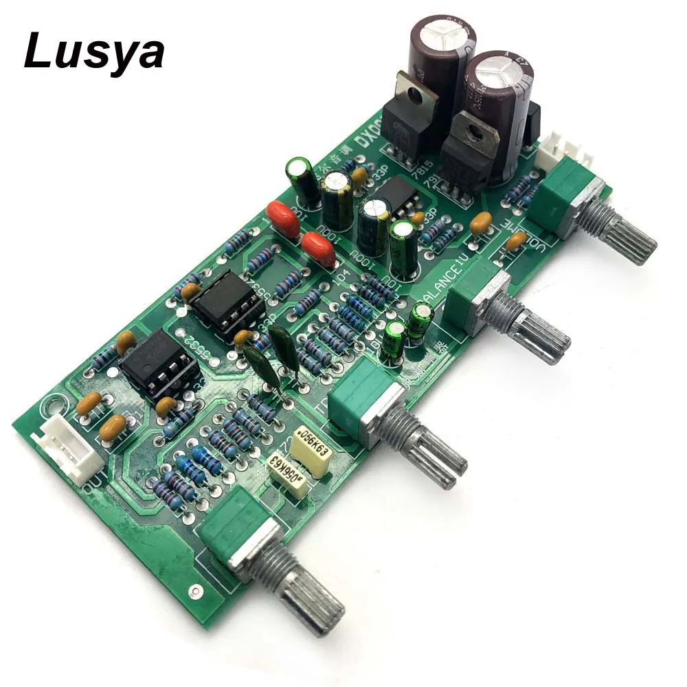 NE5532 HIFI Двойной AC 12 V 15 усилитель тона аудио Плата с тройным басом Регулировка