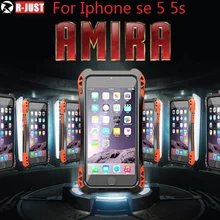 Водонепроницаемый ударопрочный чехол для мобильного телефона AMIRA для iPhone Se 5 5S с Gorilla стеклянная ячейка для телефонов