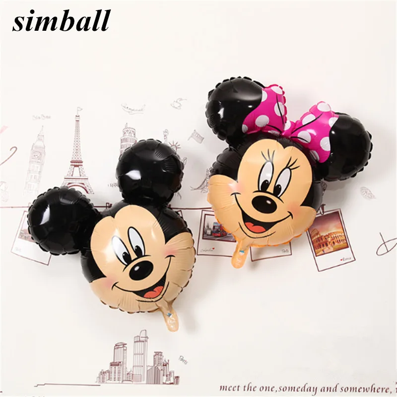

1PCS Mickey Minnie Mouse Balloon Cartoon Foil Balloons Birthday Party Balloon Mickey Mouse Birthday Balloons Party Decorations