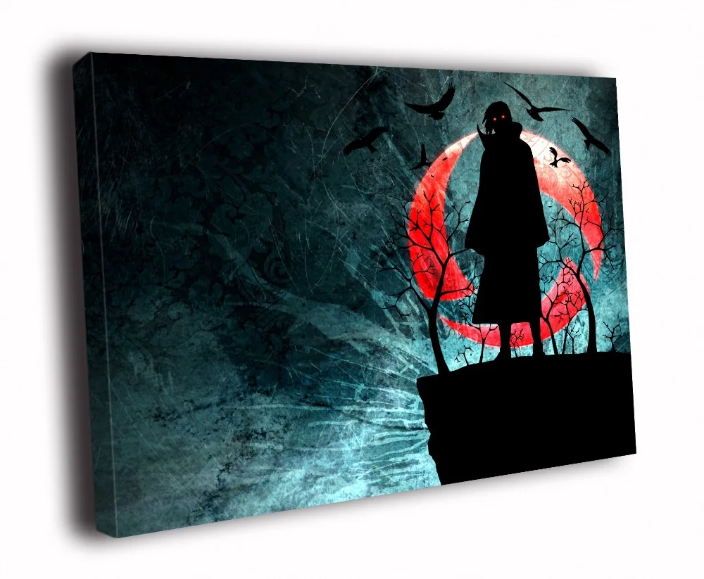 

HD Canvas Printings Painting-Naruto Uchiha Itachi Sharingan Dark Anime Art D5623