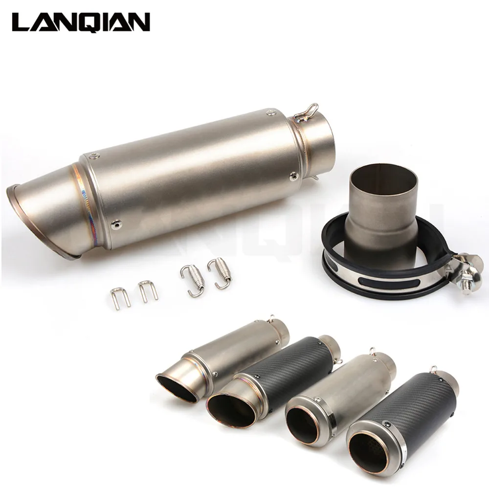 Universal Motorcycle Carbon Fiber Exhaust Pipe GP Escape Muffler For YAMAHA MT10 MT07 MT09 MT/FZ 07 09 FZ07 FZ09 FZ8 BMW | Автомобили и