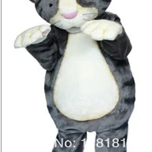 Талисман кошка костюм талисмана плюшевый Кот талисман пользовательские праздничный карнавальный костюм комплекты Mascotte Необычные платье карнавальный костюм