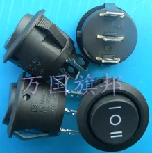 Entrega gratuita. Interruptor tipo de navio rodada interruptor Três pés três 3 6 um 250 v 20mm de diâmetro