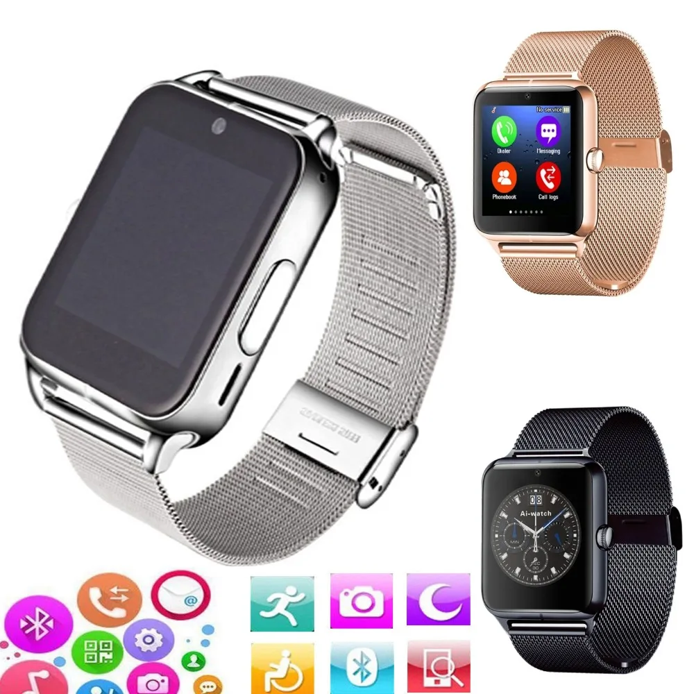 

Bluetooth Smart Watch Touch Screen Smart Wrist Watch Smartwatch Phone with SIM Card Slot Pedometer for Samsung Galaxy S9 Note 9