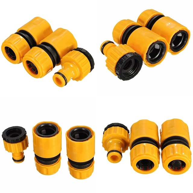 3Pcs Fast Coupling Adapter Drip Tape For Irrigation Hose Connector With 1/2″ 3/4″barbed Connector Garden Irrigation Garden Tools