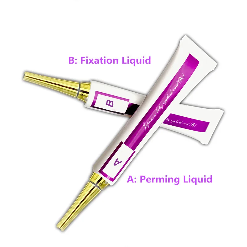 3 Sets Professional A+b Perming Cream Liquid Glue For Eyelash With Free