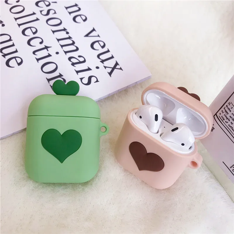 Чехол для наушников для Airpods Earpods портативный силиконовый мини круглый чехол для ушей Air Pods Pod Coque Funda