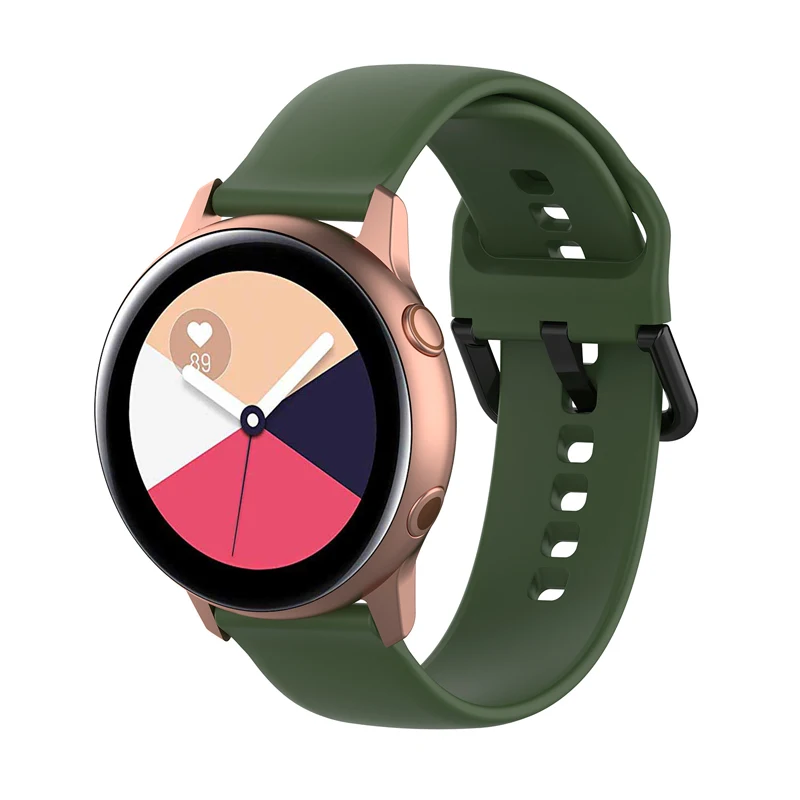 Original GIAUSA watch strap for Garmin Vivoactive 3 Forerunner 645 20mm silicone quick fit bracelet band for Ticwatch 2/E belt 