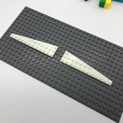 

Smartable Wedge Plate 3x12 Left Building Blocks parts DIY Toys For Kids Compatible Legoing 47397 Technic Toys 4pcs/lot