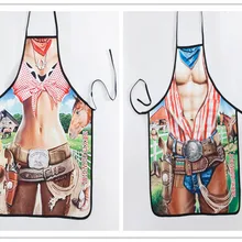 Горячие Смешные приколы spoof interest секс пары творческие мужские и женские джинсовые подарки Кухонный Фартук 3D DD подарок кухонный фартук