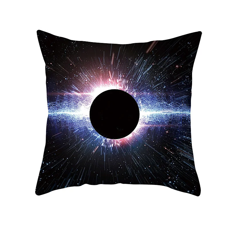 

2019 New Printed Pillow Cover Decorative Pillowcase Universe Planet Eclipse Pillow Covers Home Textile Pillow Case 45x45cm