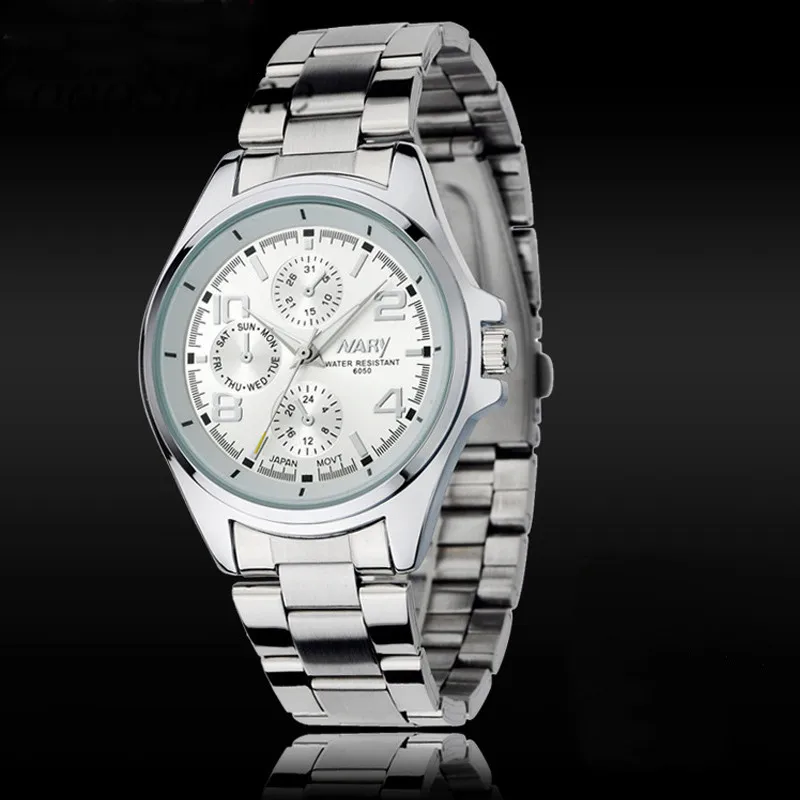 CocoShine B 112 Fashion Luxury Men Stainless Steel Classical Quartz Analog Wrist Watch wholesale Free shipping