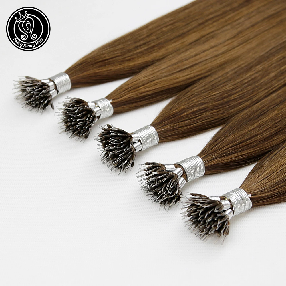 Сказочные волосы remy 16 &quot 22&quot Remy микро бусы человеческие для наращивания цвет