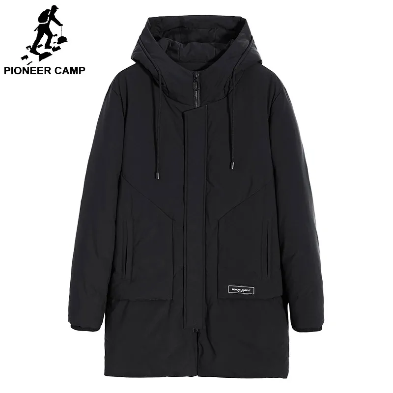 Pioneer Camp thick warm winter jacket male comfortable cotton quilted coat men long parka men brand-clothing AMF801455 Pioneer Camp thick warm winter jacket male comfortable cotton quilted coat men long parka men brand-clothing AMF801455