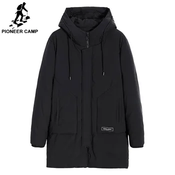 

Pioneer Camp thick warm winter jacket male comfortable cotton quilted coat men long parka men brand-clothing AMF801455