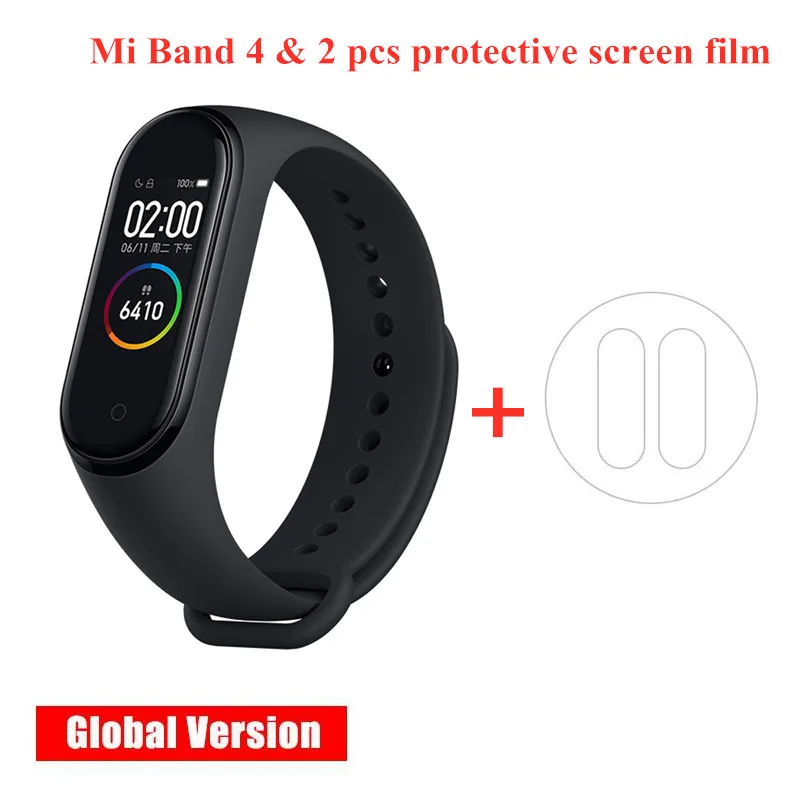 Xiao mi Band 4 Smart Band AMOLED сенсорный экран фитнес-трекер монотор сердечного ритма mi Band 4 глобальная версия шагомер - Цвет: 4