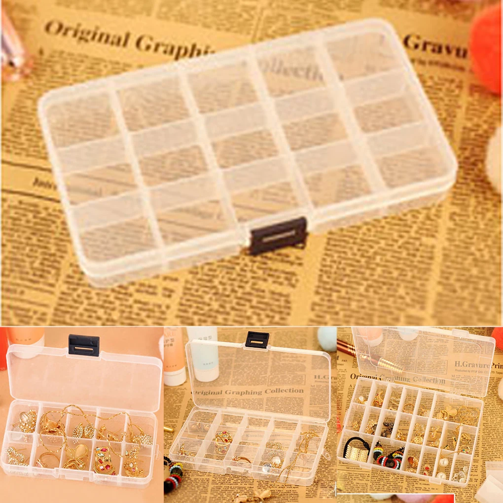 

Jewellery Bead Rings Earrings Storage Box Case Organiser