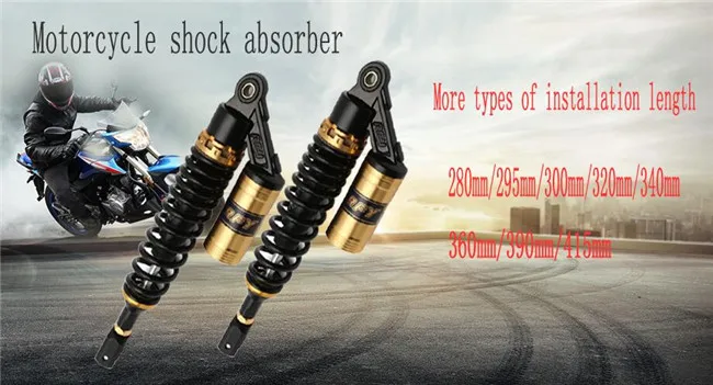 Амортизирующая Подвеска для мотоцикла HONDA HUSQVARNA YMAHA SUZUKI Kawasaki 280 мм 295 320 340 360 375 390 415 |