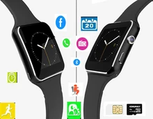 Neue Smart uhr Telefon X6 Arc Uhr Smartwatch SIM TF unterstützt Bluetooth Uhr Für Android ios 1.3 MP Kamera Gesundheit Tracker
