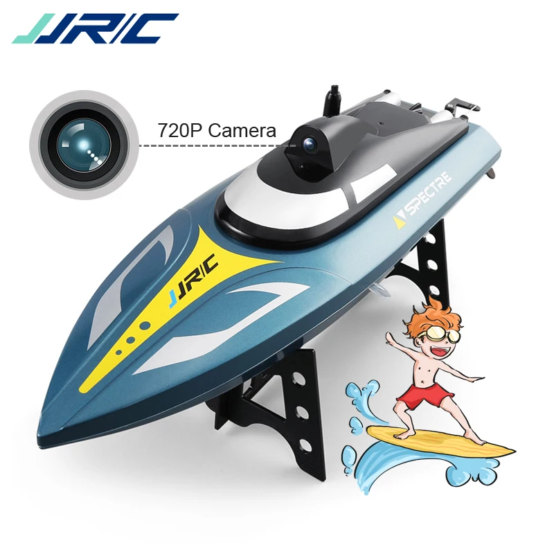 

JJRC S4 Ghost 2.4G 25km/h High-Speed RC Boat 720P HD Camera WIFI FPV App Control SPECTRE Water Cooling System Racing Speed Boat