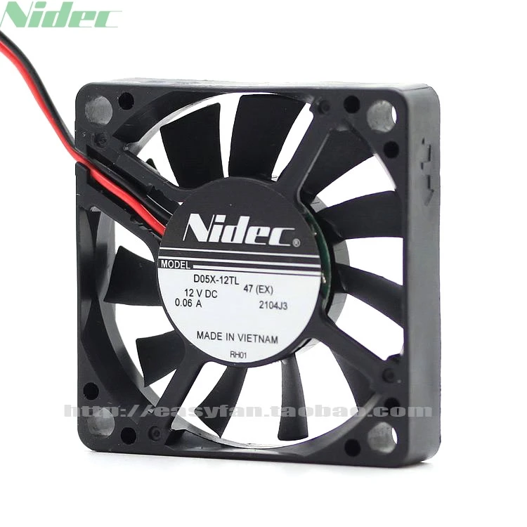 

Nidec New and Original D05X-12TL 12V 0.06A 5010 5CM 5 ultra-quiet cooling fan 50*50*10mm