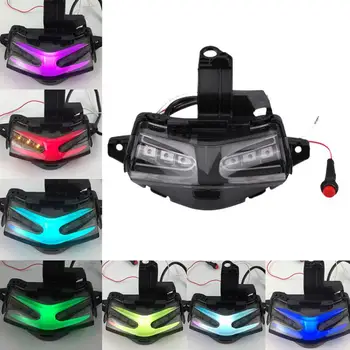 

Motorcycle Multi-Color LED Tail Brake Turn Signal Blinking Light for YAMAHA NVX155 125 AEROX155 7 Colors Tail Lights Lamps Bulbs