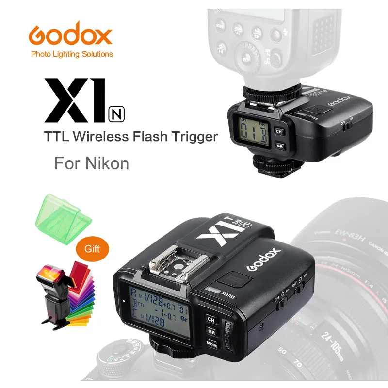 Беспроводной передатчик и приемник Godox X1N 2 4 ГГц i-TTL набор триггеров для Nikon D800 D3X D3