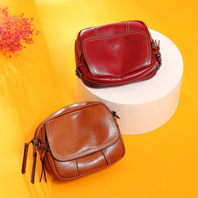 

Genuine Leather women bag Shoulder messenger Bag Handbags Party Small female Designer Real Cow Leather Crossbody bag for women
