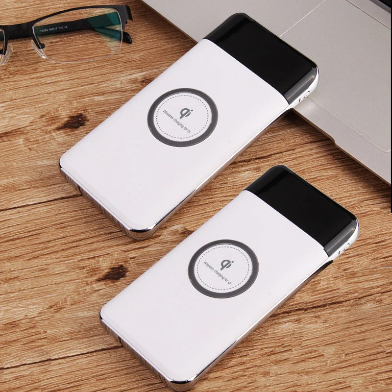 

Power Bank 10000mAh Qi Wireless Charger External battery Portable Mobile Phone Charger Fast Wireless Charging For iphone X 6/7/8