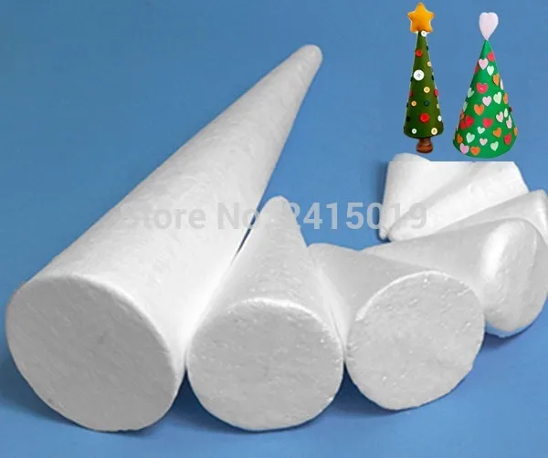 

Free ship highdensity Xmas tree cone modelling polystyrene styrofoam Kids kindergarten DIY handcraft foam ornaments clay mould