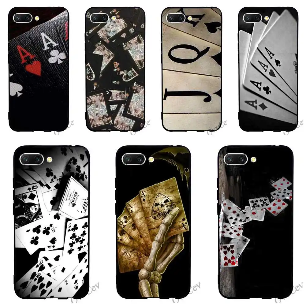 

Slim Poker Play Cards Game Phone Cover for Huawei Honor 9 Case 8 Lite 10 6A 7A Pro 7X 7C Y6 Prime Nova 3 3i Backshell