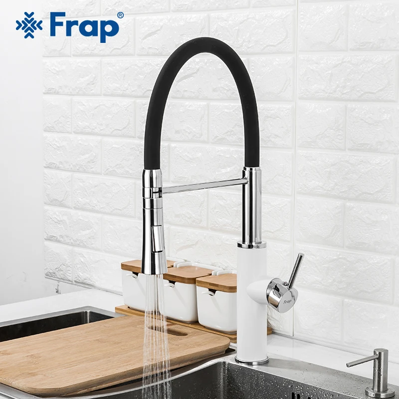  Frap Kitchen Faucet 2 Function Spout Kitchen Mixer Faucet Cold and Hot Water Sink Faucet Pull Down  - 32966936451