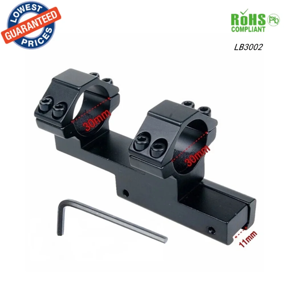 AloneFire LB3002 Dual Ring Ring Telescopic Sights Mount 30mm Picatinny