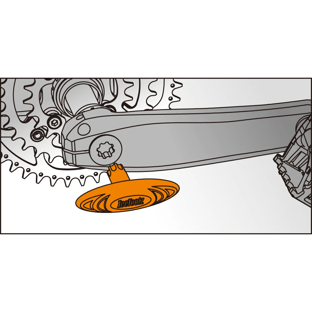 Инструмент для установки кривошипа Icetoolz 04T1 Shimano Hollowtech II инструменты ремонта