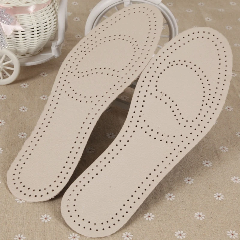 

New Men Women Artificial Leather Insoles Sweat Antibacterial Deodorant Cushion Foot Shoes Care Shoe Accessories