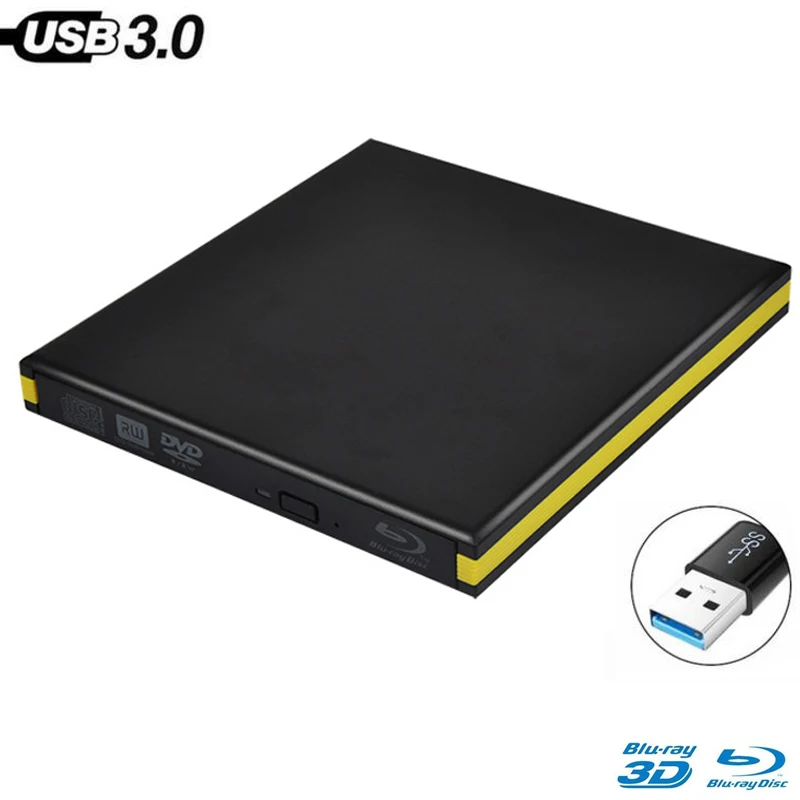 Внешний оптический привод Bluray USB 3 0 DVD горелка для Asus Samsung Acer Dell универсальный SONY HP